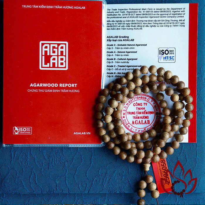 Vòng Trầm Hương 108 Hạt | 7 Ly | Trầm tốc Kiến Tự Nhiên